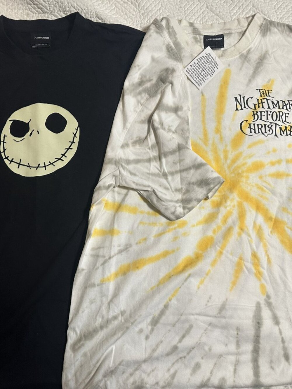 Get Ready for Halloween! NWT Bundle 2 Nightmare Before Christmas Shirts L/XL
